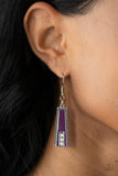 Paparazzi "FAN-tastically Deco" Purple Necklace & Earring Set Paparazzi Jewelry