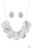 Paparazzi "Industrial Wave" Silver Necklace & Earring Set Paparazzi Jewelry