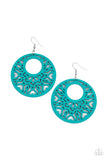 Paparazzi "Tropical Reef" Blue Earrings Paparazzi Jewelry