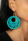 Paparazzi "Tropical Reef" Blue Earrings Paparazzi Jewelry