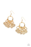 Paparazzi "Partners in CHIME" Gold Earrings Paparazzi Jewelry