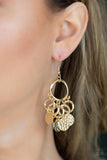 Paparazzi "Partners in CHIME" Gold Earrings Paparazzi Jewelry