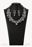 Paparazzi "The Tommie" Silver 2021 Zi Collection Necklace & Earring Set Paparazzi Jewelry