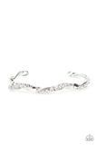 Paparazzi "Twisted Twinkle” White Bracelet Paparazzi Jewelry