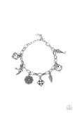 Paparazzi "Fancifully Flighty" White Bracelet Paparazzi Jewelry