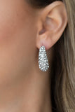 Paparazzi "Glamorously Glimmering" White Earrings Paparazzi Jewelry