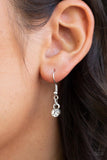Paparazzi "Star-Spangled Sass" White Necklace & Earring Set Paparazzi Jewelry