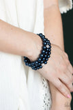 Paparazzi "Here Comes The Heiress" Blue Bracelet Paparazzi Jewelry