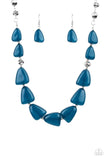 Paparazzi "Tenaciously Tangy" Blue Necklace & Earring Set Paparazzi Jewelry