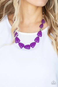 Paparazzi "Tenaciously Tangy" Purple Necklace & Earring Set Paparazzi Jewelry