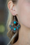 Paparazzi "Saguaro Sunset" Blue Earrings Paparazzi Jewelry