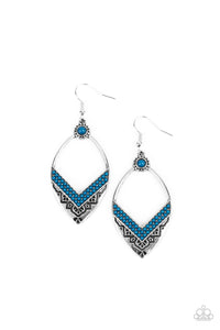 Paparazzi "Indigenous Intentions" Blue Earrings Paparazzi Jewelry