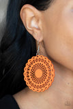 Paparazzi "Island Sun" Orange Earrings Paparazzi Jewelry