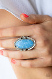Paparazzi "Peacefully Pioneer" Blue Ring Paparazzi Jewelry