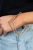 Paparazzi "In Another Dimension" Gold Bracelet Paparazzi Jewelry