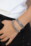Paparazzi "LAYER It On Me" Silver Bracelet Paparazzi Jewelry
