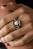 Paparazzi "Celestial Karma" White Ring Paparazzi Jewelry