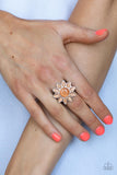 Paparazzi "Blossoming Sunbeams" Orange Ring Paparazzi Jewelry