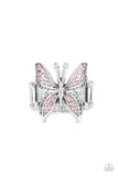 Paparazzi "Blinged Out Butterfly" Pink Ring Paparazzi Jewelry