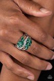 Paparazzi "Luminously Leafy" Green Ring Paparazzi Jewelry