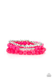 Paparazzi "Vacay Vagabond" Pink Bracelet Paparazzi Jewelry