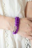 Paparazzi "Vacay Vagabond" Purple Bracelet Paparazzi Jewelry