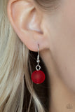 Paparazzi "Oceanic Opulence" Red Necklace & Earring Set Paparazzi Jewelry