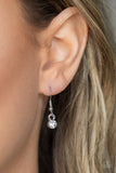 Paparazzi "Rhinestone Revolution" White EXCLUSIVE Necklace & Earring Set Paparazzi Jewelry
