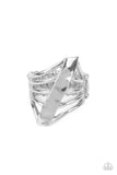 Paparazzi "Encrypted Edge" Silver Ring Paparazzi Jewelry