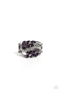 Paparazzi "Luminously Leafy" Purple Ring Paparazzi Jewelry