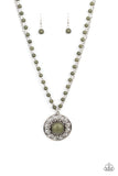 Paparazzi "Sahara Suburb" Green Necklace & Earring Set Paparazzi Jewelry