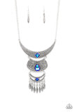 Paparazzi "Lunar Enchantment" Blue Exclusive Necklace & Earring Set Paparazzi Jewelry