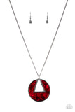 Paparazzi "Chromatic Couture" Red Necklace & Earring Set Paparazzi Jewelry