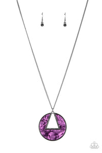 Paparazzi "Chromatic Couture" Purple Necklace & Earring Set Paparazzi Jewelry