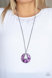 Paparazzi "Chromatic Couture" Purple Necklace & Earring Set Paparazzi Jewelry