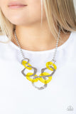 Paparazzi "Urban Circus" Yellow Necklace & Earring Set Paparazzi Jewelry