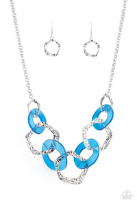 Paparazzi "Urban Circus" Blue Necklace & Earring Set Paparazzi Jewelry