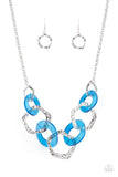 Paparazzi "Urban Circus" Blue Necklace & Earring Set Paparazzi Jewelry