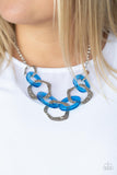 Paparazzi "Urban Circus" Blue Necklace & Earring Set Paparazzi Jewelry