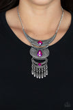 Paparazzi "Lunar Enchantment" Pink Necklace & Earring Set Paparazzi Jewelry