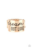 Paparazzi "Dream Louder" Gold Ring Paparazzi Jewelry