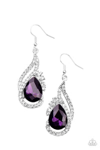 Paparazzi "Dancefloor Diva" Purple Earrings Paparazzi Jewelry