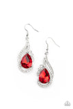 Paparazzi "Dancefloor Diva" Red Earrings Paparazzi Jewelry