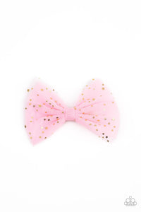 Paparazzi "Twinkly Tulle" Pink Hair Clip Paparazzi Jewelry