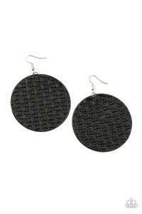 Paparazzi "WEAVE Me Out Of It" Black Earrings Paparazzi Jewelry