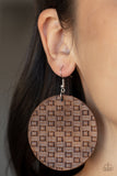 Paparazzi "WEAVE Me Out Of It" Brown Earrings Paparazzi Jewelry