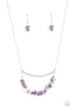 Paparazzi "Pebble Prana" Purple Necklace & Earring Set Paparazzi Jewelry