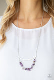 Paparazzi "Pebble Prana" Purple Necklace & Earring Set Paparazzi Jewelry