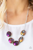 Paparazzi "Cosmic Closeup" Purple Necklace & Earring Set Paparazzi Jewelry