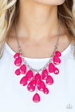Paparazzi "Front Row Flamboyance" Pink Necklace & Earring Set Paparazzi Jewelry